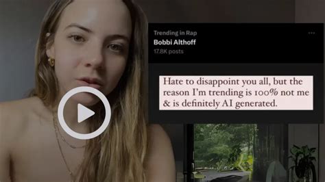 {Video Link} Bobbi Althoff AI Video Watch: Deepfake Leaked on。